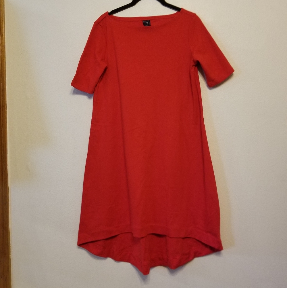 Gap Maternity 100% cotton true-red hi-lo dress